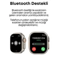 BUĞZ Turuncu Kordonlu Bluetooth Bağlantılı Akıllı Saat, Nabız Ölçer ve Sesli Görüşme Özellikli