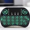  TV Uyumlu Mini Klavye Q Klavye Işıklı Tüm Cihazlara Uyumlu