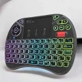  TV Uyumlu Mini Klavye Q Klavye Işıklı Tüm Cihazlara Uyumlu