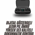 BUĞZ TWS Bluetooth Kulaklık 5.0 Bluetooth Bağlantılı Dokunmatik Kontrol Özelliği Yeni Nesil
