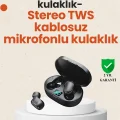  TWS Bluetooth Kulaklık Kulak İçi Kablosuz Dijital Göstergeli Çağrı Cevaplayabilen