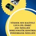 BUĞZ TWS Bluetooth Kulaklık ve Akıllı Saat Uyku Takibi Nabız Ölçer Uzun Pil Ömrü