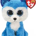  Ty Beanie Babies Mavi Husky Peluş Köpek Prince 15 cm