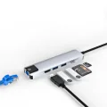 BUĞZ Type C Çoklu Port Hub 8 Port USB HDMI SD Kart Ethernet Adaptör