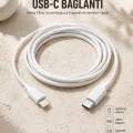 BUĞZ Type-C Ligtning 30W İOS Şarj Kablosu Hızlı Şarj Kablosu