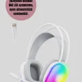 BUĞZ Type-C Şarjlı RGB Işıklı Bluetooth Oyuncu Kulaklığı