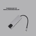  Type‑C Dönüştürücü – 2×USB3.0, SD/MS, 4K HDMI & RJ45 ile Profesyonel Kullanım