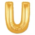 BUĞZ U Harf Folyo Balon Altın Renk  40 inç