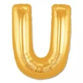 BUĞZ U Harf Folyo Balon Altın Renk 40 inç