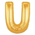  U Harf Folyo Balon Altın Renk  40 inç