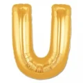 BUĞZ U Harf Folyo Balon Altın Renk  40 İnç