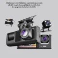 BUĞZ Üç Kameralı Araç DVR Full HD Gece Görüşlü ve 2 inç IPS Ekranlı