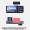 BUĞZ Üç Kameralı Dash Cam 170° Geniş Açılı Full HD Gece Görüşlü