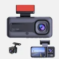 BUĞZ Üç Kameralı Dash Cam 170° Geniş Açılı Full HD Gece Görüşlü