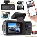  Üç Kameralı Ön Iç Arka Araç Içi Kamera Wifi Viidure App Mpıa CC38 64GB
