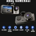  Üç Kameralı Wi‑Fi Araç İçi Kamera – GPS Takip & G-Sensor Özellikli Güvenlik Çözümü