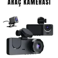  Üç Kameralı Wi‑Fi Araç İçi Kamera – GPS Takip & G-Sensor Özellikli Güvenlik Çözümü