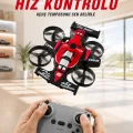 BUĞZ Uçan Araba Drone 4 Korumalı Pervaneli 360° Akrobatik Hareket Uzaktan Kumandalı