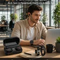 BUĞZ Ucuz Kaliteli Akıllı Saat ve Powerbank Bluetooth Kulaklık 5.1 Stereo ANC Özelliği