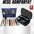 BUĞZ Ucuz Kaliteli Yeni Nesil 7 Kordonlu Akıllı Saat ve Kablosuz Bluetooth Kulaklık ANC Özelliği - BUĞZ