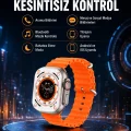 BUĞZ Ultra Akıllı Saat 49 Mm Çift Kordonlu Arama Cevaplama Bluetooth Bağlantılı