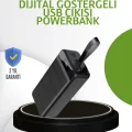 BUĞZ Ultra Güçlü 50.000 mAh Powerbank – LED Ekranlı, Çoklu Bağlantı Seçenekli, Akıllı Koruma Sistemli Şarj Ünitesi