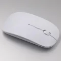  Ultra İnce Usb Bilgisayar Pc Dizüstü Masaüstü Kablosuz Mouse (beyaz)