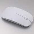 BUĞZ Ultra İnce Usb Bilgisayar Pc Dizüstü Masaüstü Kablosuz Mouse (beyaz)