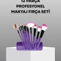 BUĞZ Ultra Yumuşak 12’li Makyaj Fırça Seti – Dökülme Yapmaz, Dalin Şampuan ile Temizlenebilir