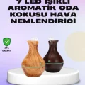  Ultrasonik Ahşap Desenli 130ml Aromaterapi Difüzör ve Hava Nemlendirici