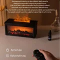 BUĞZ Ultrasonik şömine görünümlü hava nemlendirici 250 ml bordo 220-240V 2 yıl garantili