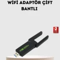 BUĞZ Ultratekno Dual Band WiFi Adaptör – 1200 Mbps, USB 3.0, Çift Antenli, Geniş Kapsama Alanı ve Yüksek Hız