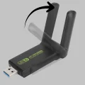 BUĞZ Ultratekno Dual Band WiFi Adaptör – 1200 Mbps, USB 3.0, Çift Antenli, Geniş Kapsama Alanı ve Yüksek Hız - Lisinya