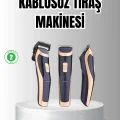 BUĞZ Unisex Şarjlı Saç ve Sakal Tıraş Makinesi – Ayarlanabilir Tarak Başlıkları, Sessiz Motor