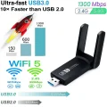 BUĞZ USB 3.0 Bağlantılı Çift Antenli Kablosuz AC Wi-Fi Adaptörü ile Hızlı Ağ Bağlantısı