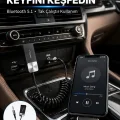 BUĞZ USB AUX Bluetooth Adaptörü Kablosuz Ses Aktarım Cihazı