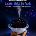 BUĞZ USB bağlantılı projektör ışıklı taşınabilir mini hava nemlendirici ve aroma difüzörü