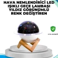  USB bağlantılı projektör ışıklı taşınabilir mini hava nemlendirici ve aroma difüzörü