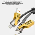 BUĞZ USB-C USB-A 4’ü 1 Arada Örgülü Kablo 65W Hızlı Şarj Metal Uç Dayanıklı