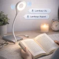 BUĞZ USB Girişli Sesli Komut Özellikli Akıllı LED Lamba Esnek Bükülebilir Masa ve Gece Lambası