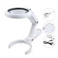BUĞZ Usb Şarj Edilebilir Katlanabilir 3.510x Büyüteç 8 Ledli Masa Ve Eliçin  Taşınabilir Büyüteç Fs90rc