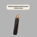  USB Şarjlı Alevsiz Elektronik Çakmak – Rüzgara Dayanıklı, Gazsız, Güvenli Kullanım