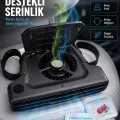 BUĞZ USB Şarjlı Araç Boyun Soğutucu Fan 5 Kademeli Sessiz Çalışan Turbo Fan