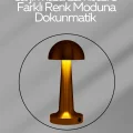BUĞZ USB Şarjlı Dokunmatik LED Masa Lambası – 3 Renk Modu & Dimmer