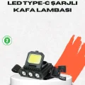 BUĞZ USB Şarjlı Kafa Feneri 800 Lumen Ayarlanabilir COB ve XPE LED