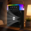 BUĞZ USB Şarjlı Masaüstü Sprey Fan Taşınabilir Serinletici RGB Işıklı Mini Klima