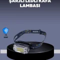 BUĞZ USB Şarjlı Mini LED KAFA Feneri 50m Odak 150m Geniş Aydınlatm