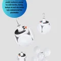 BUĞZ USB ve Solar Şarjlı Katlanabilir 5 Taraflı LED Lamba - BUĞZ
