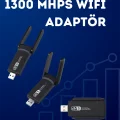BUĞZ USB WiFi Adaptör – 1200 Mbps Hız - BUĞZ