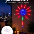 BUĞZ Uygulama Destekli RGB LED Havai Fişek Duvar Aydınlatması Yeni Nesil